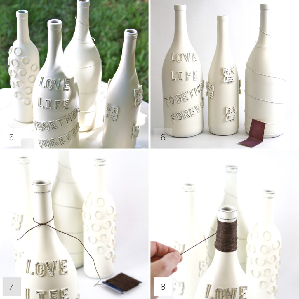 Decorate wine bottle