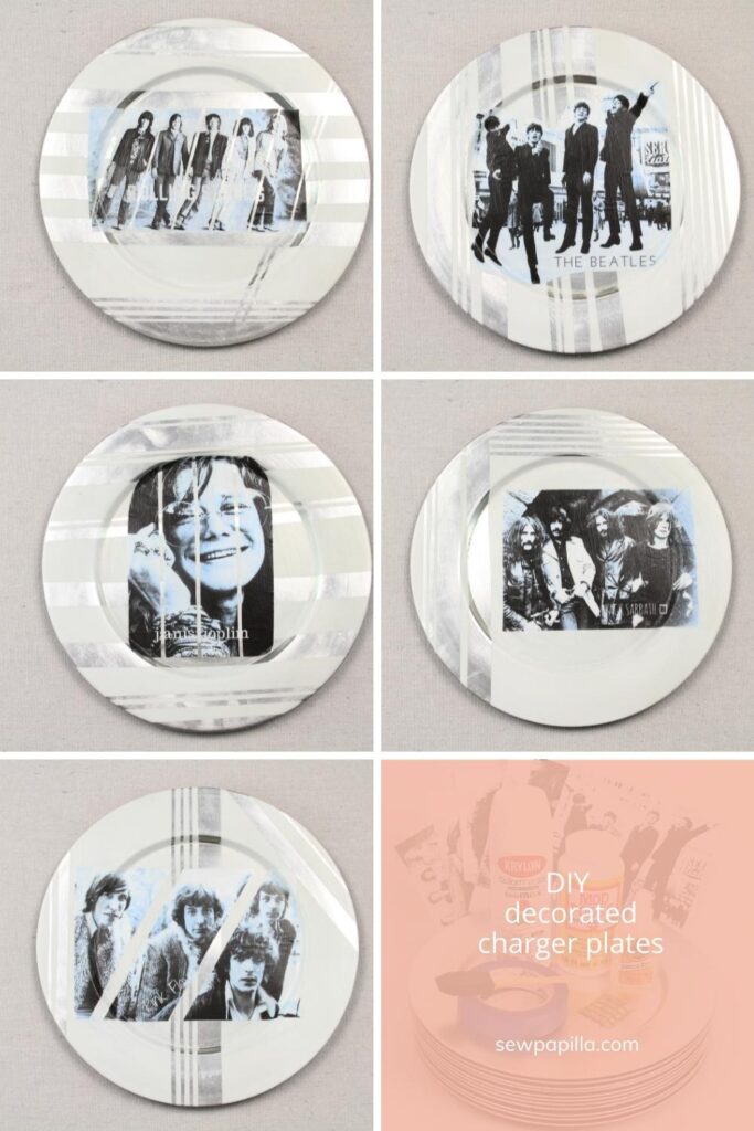 decorated charger plates