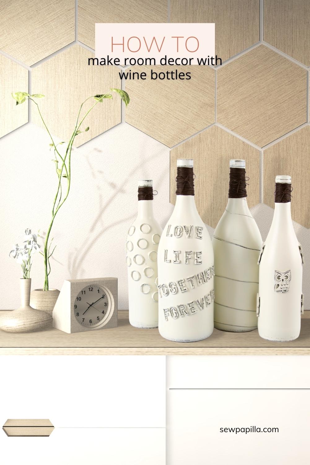 DIY DECORATED WINE BOTTLE IDEAS