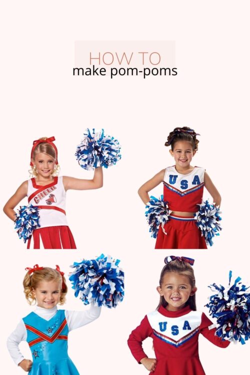 DIY CHEERLEADING POM POMS Sewpapilla   Pom Poms 500x749 