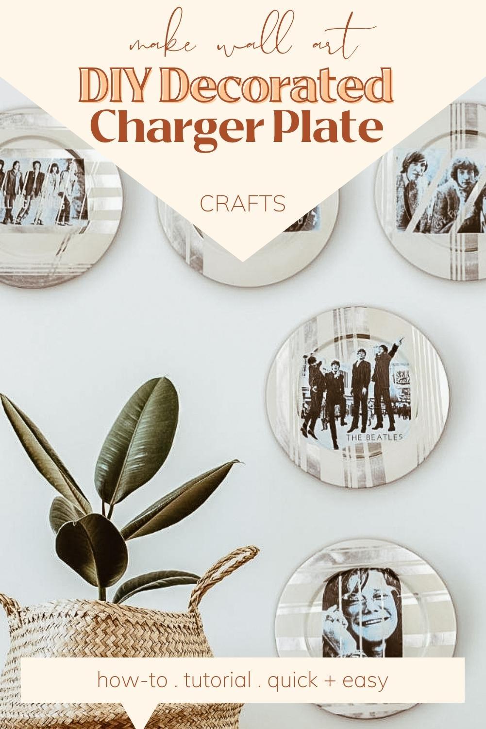 DIY DECORATED CHARGER PLATES